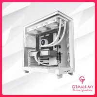 NZXT H6 Flow Compact Dual-chamber ATX Case - All White