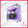 NZXT H6 Flow RGB Compact Dual-chamber ATX Case with RGB Fans - All White