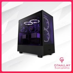 NZXT H5 Flow RGB Mid-Tower Case - Black