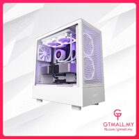 NZXT H5 Flow Mid-Tower Case - White
