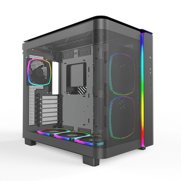 Montech King 95 Pro ATX Case - Black/ White