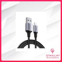 UGREEN USB-A TO LIGHTNING CABLE ALU CASE WITH BRAIDED 1.5M (BLACK)