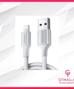 UGREEN USB-A TO LIGHTNING CABLE ALU CASE WITH BRAIDED 2M (SILVER)