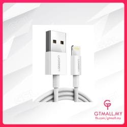 UGREEN USB-A TO LIGHTNING CABLE NICKEL PLATING ABS SHELL 2M (WHITE)