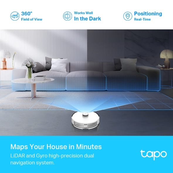 TP-Link Tapo RV30C Mop LiDAR Navigation Robot Vacuum & Mop - Image 6