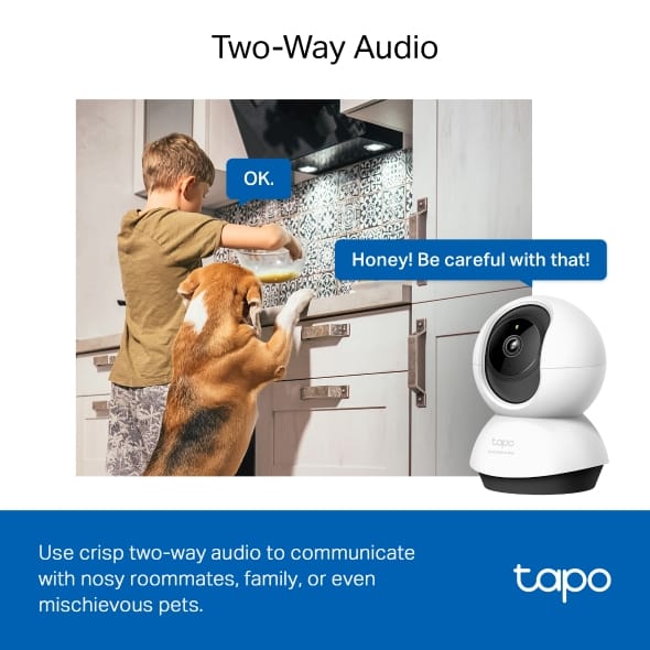 TP-Link Tapo C220 Pan/Tilt AI Home Security Wi-Fi Camera - Image 3