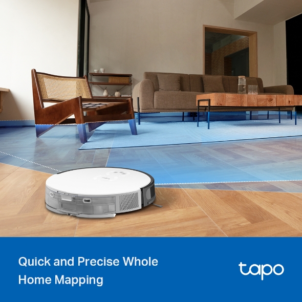 TP-Link Tapo RV20 Mop Plus MagSlim™ LiDAR Navigation Robot Vacuum & Mop+ Smart Auto-Empty Dock - Image 7