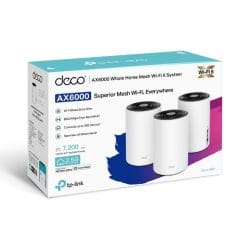 Alternative view of TP-Link Deco X80 AX6000 Dual-Band Mesh WiFi 6 System (1 Pack/ 2 Pack/ 3 Pack)