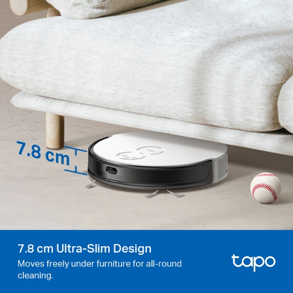 TP-Link Tapo RV20 Mop Plus MagSlim™ LiDAR Navigation Robot Vacuum & Mop+ Smart Auto-Empty Dock - Image 3