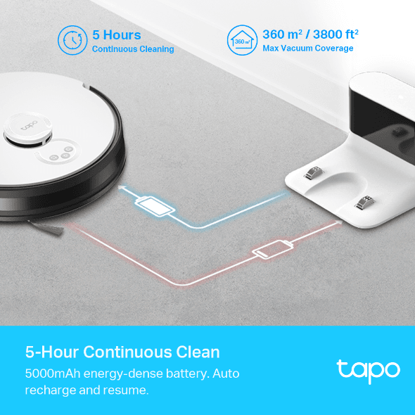 TP-Link Tapo RV30C Mop LiDAR Navigation Robot Vacuum & Mop - Image 7