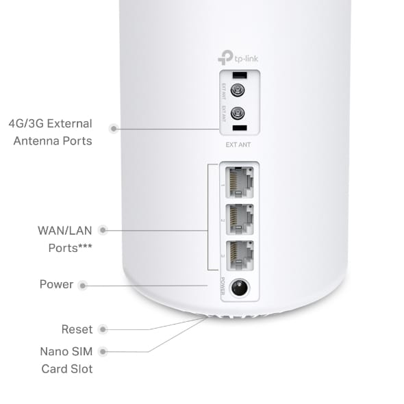 Deco X10-4G 4G+ AX1500 Whole Home Mesh WiFi 6 Gateway (Availability based on region) - Image 8