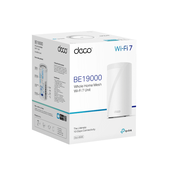 TP-Link Deco BE85 BE22000 Tri-Band Whole Home Mesh WiFi 7 System (1 Pack / 2 Pack / 3 Pack) - Image 2