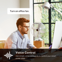 Alternative view of TP-Link KP303 Kasa Smart Wi-Fi Power Strip, 3-Outlets