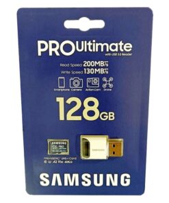 Samsung Micro SD with USB-A Adapter 128GB/256GB/512GB Pro Ultimate